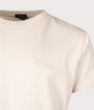 Classic Small Logo T-Shirt in Fog by Dime MTL. EQVVS Detail Shot.