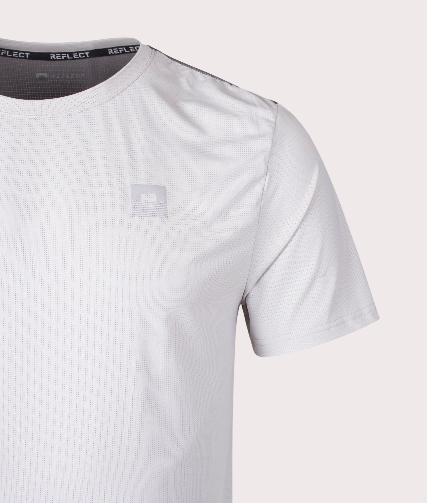 Freedom 3.0 T-Shirt in Grey | Technical Fabric | REFLECT | EQVVS | Front detail shot 