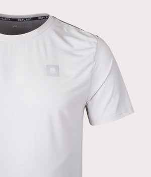 Freedom 3.0 T-Shirt in Grey | Technical Fabric | REFLECT | EQVVS | Front detail shot 