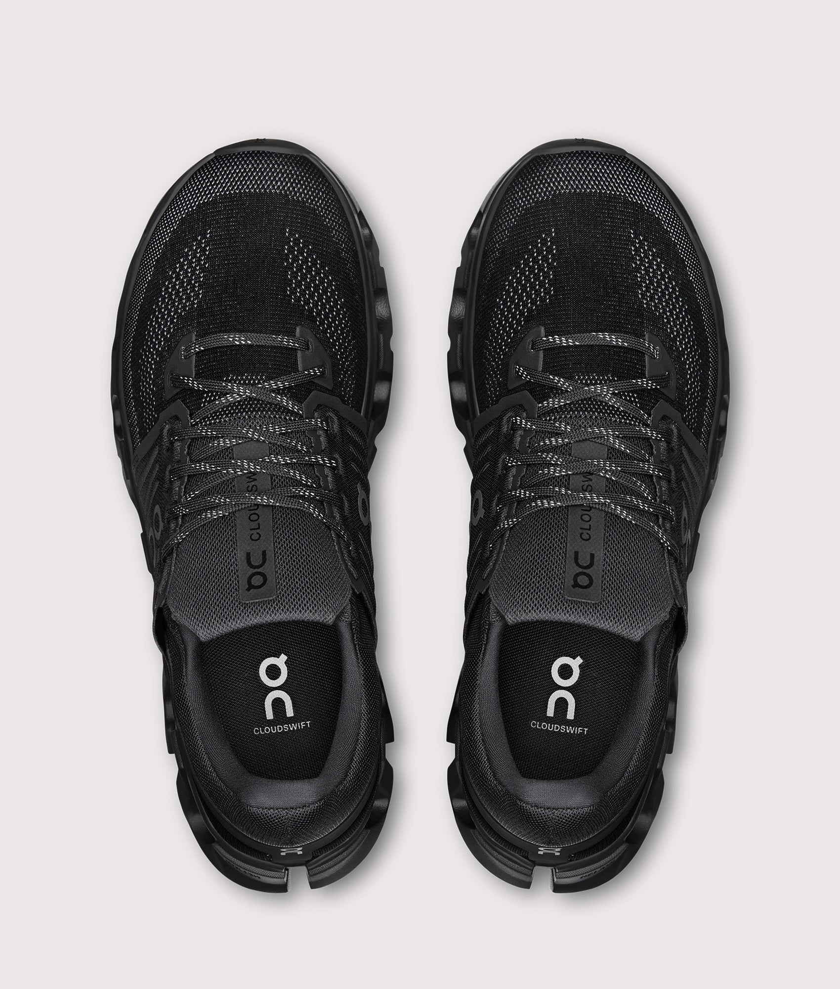 Cloudswift 4 AD Sneakers in Black/Black at EQVVS Menswear. Top shot.