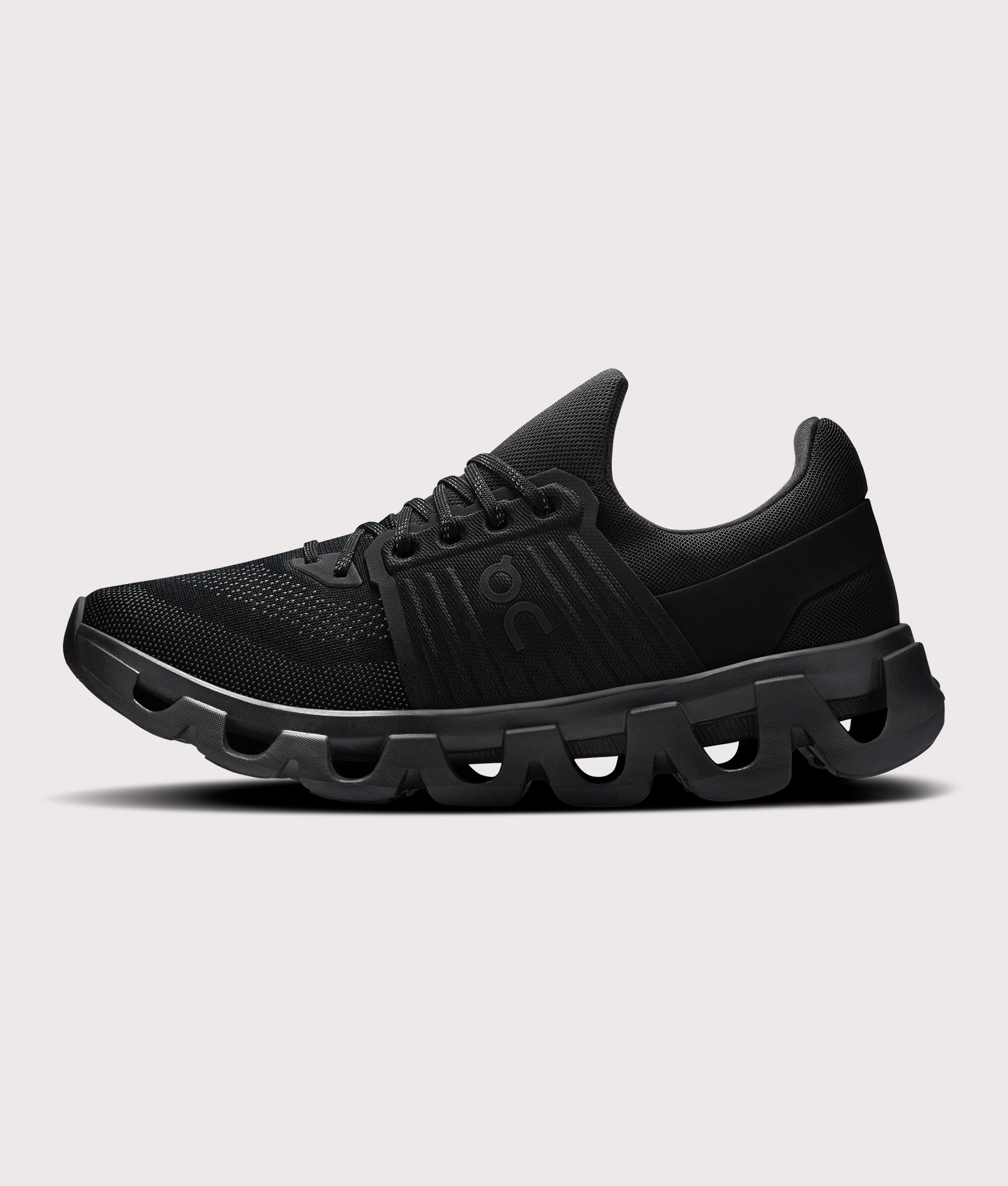 Cloudswift 4 AD Sneakers in Black/Black at EQVVS Menswear. Side shot.