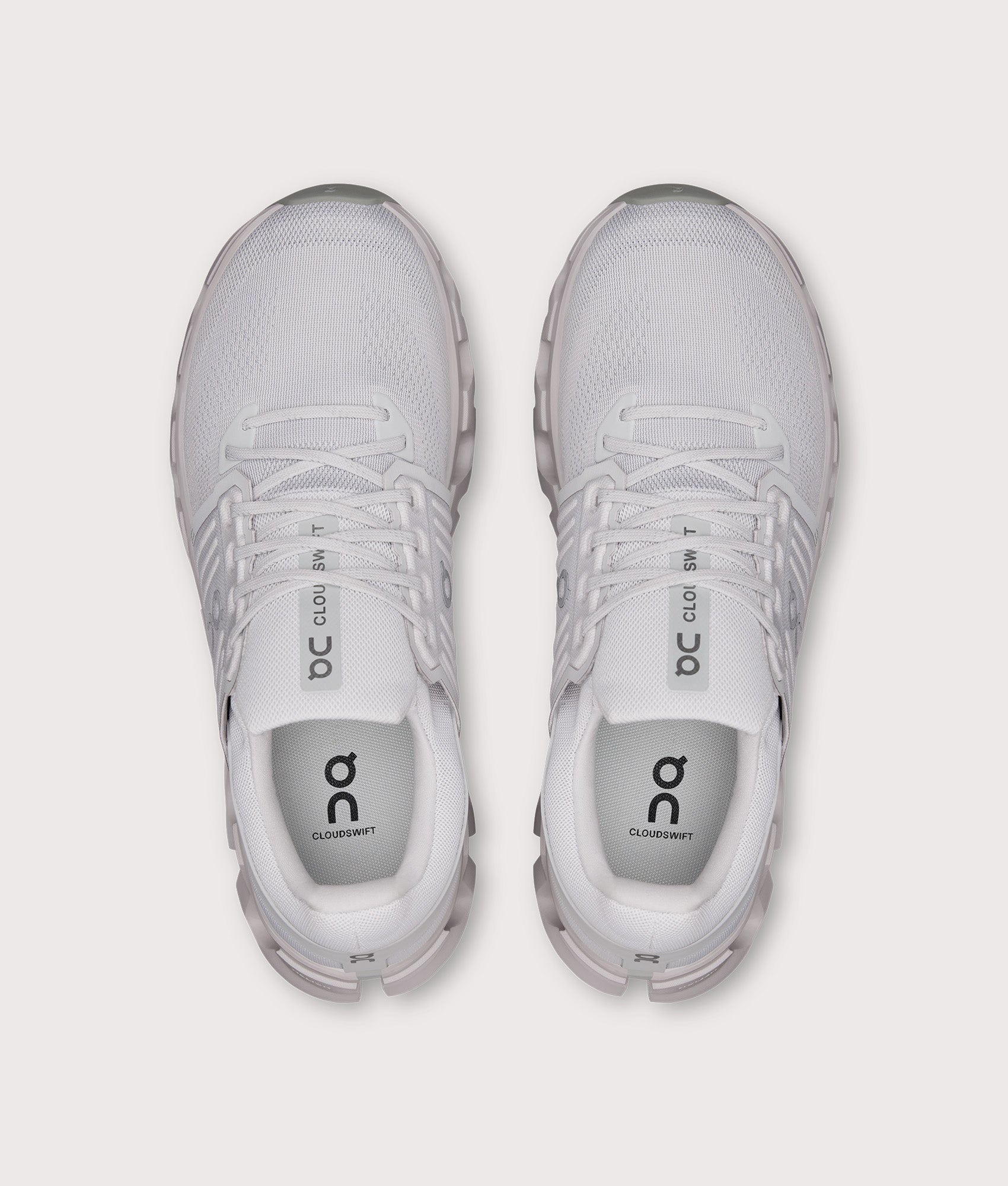 On Cloudswift 4 AD Sneakers in Wolf at EQVVS Menswear. Top shot.