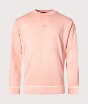Relaxed-Fit-Garment-Dyed-Wefade-Sweatshirt-Light/Pastel-Red-BOSS-EQVVS 