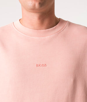 Relaxed-Fit-Garment-Dyed-Wefade-Sweatshirt-Light/Pastel-Red-BOSS-EQVVS 