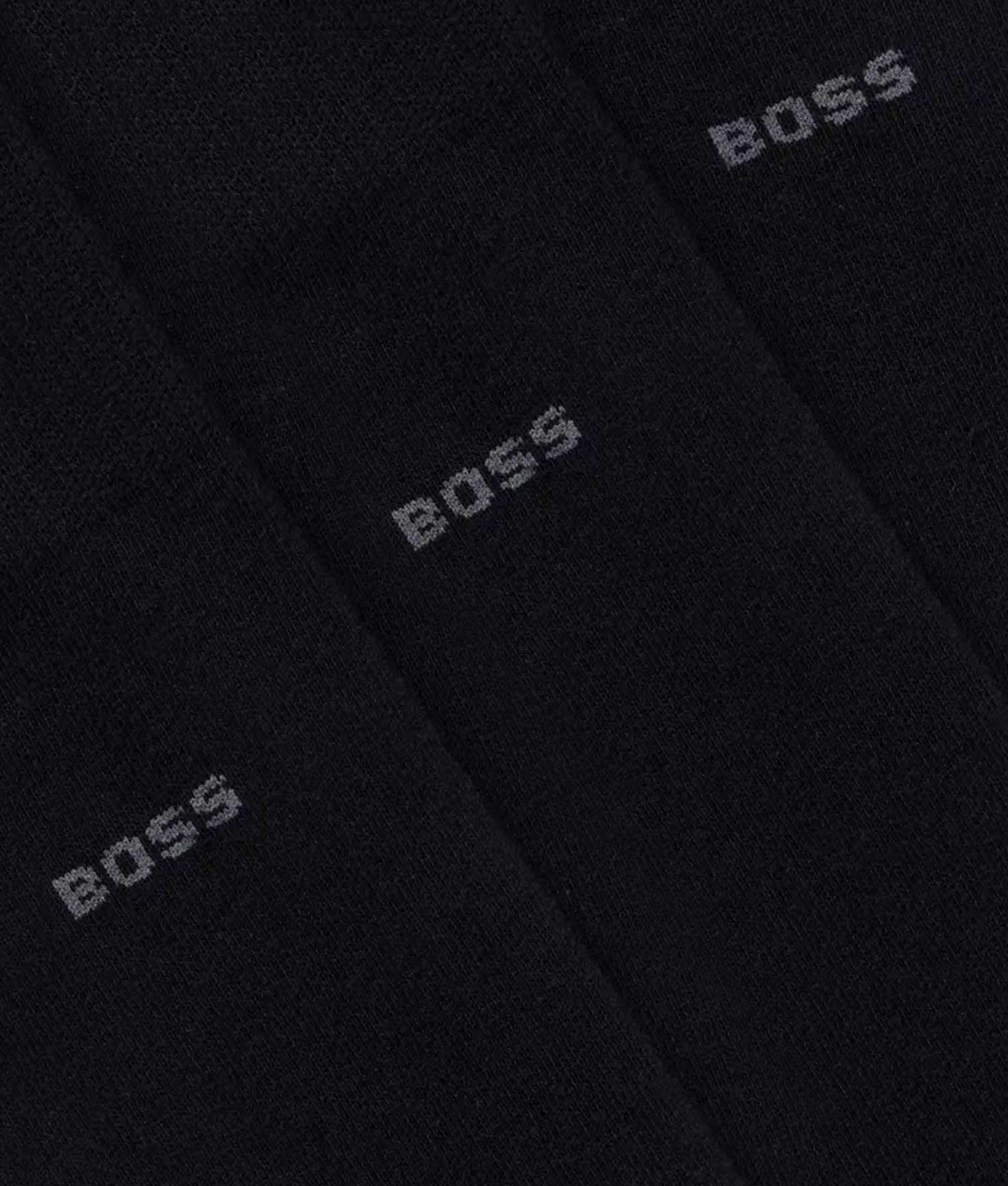 3 pack ribbed socks by BOSS. Shot at EQVVS. Detail shot