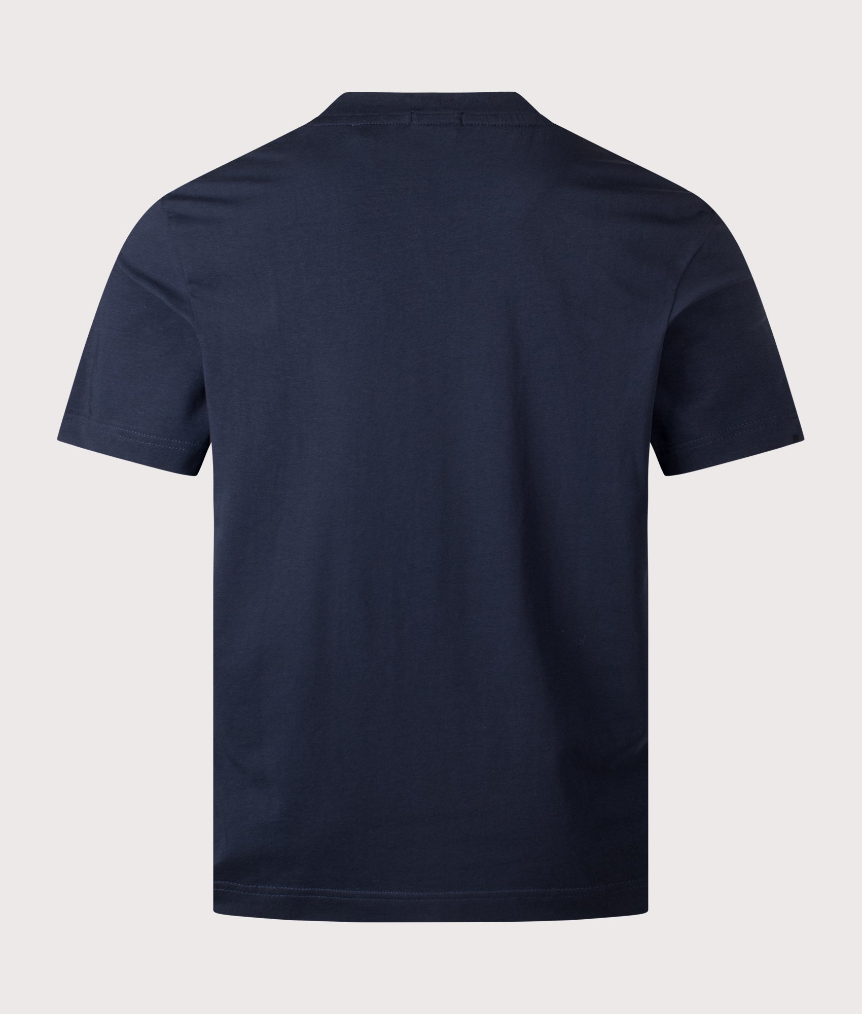BOSS Relaxed Fit TChup T-Shirt in Dark Blue at EQVVS Menswear. Back shot.