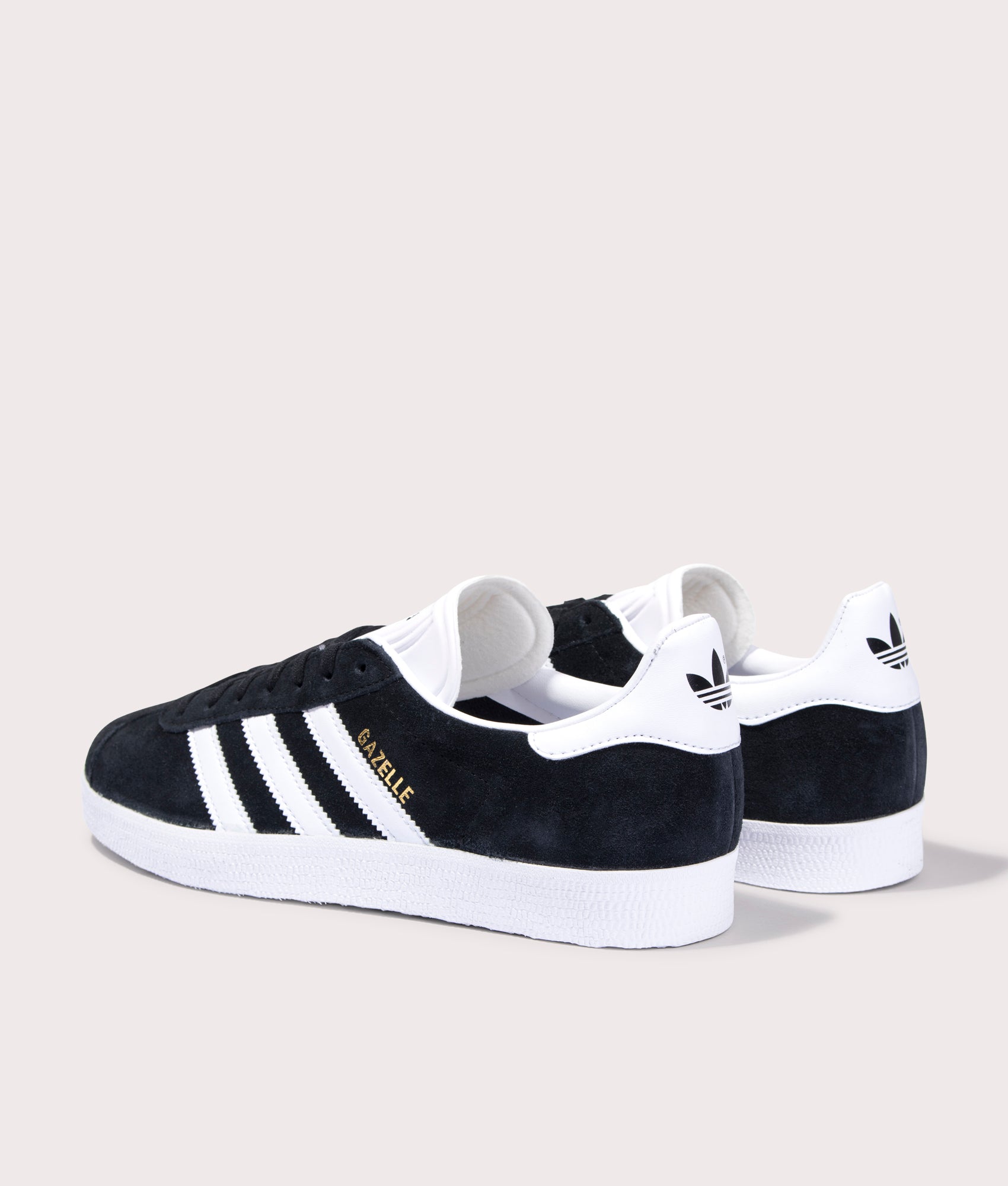 adidas Originals Gazelle Trainers in Core Black/Gold