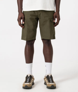 Cypress Aviation Shorts by Carhartt WIP at EQVVS. Front shot. 