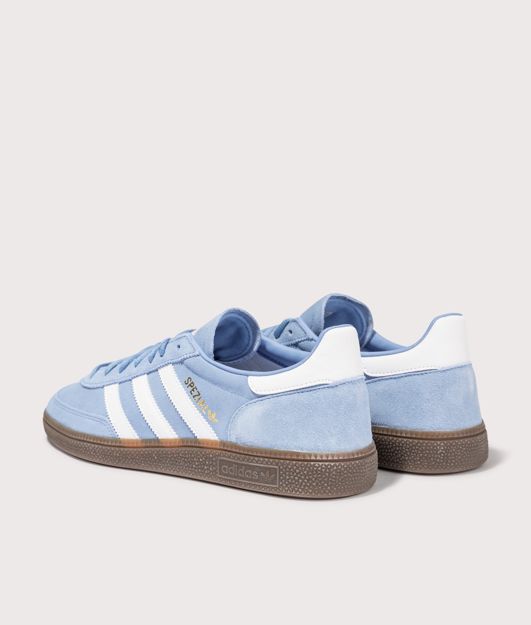 Adidas Origianls, Handball Spezial Trainers, light blue, Eqvvs Menswear, back shot angle

