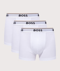 3 Pack Regular Fit Power Trunks: 100 White 