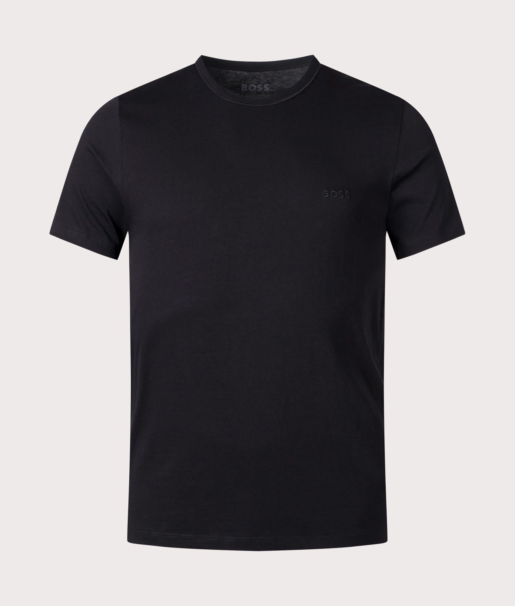 BOSS 3 Pack Lightweight T-Shirt for men in Black at EQVVS. Front Shot
