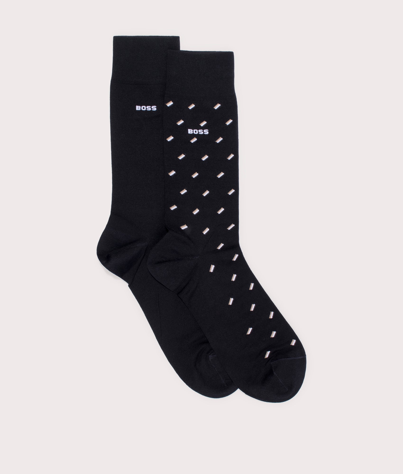 BOSS Two Pack Mini Pattern MC Socks Black EQVVS