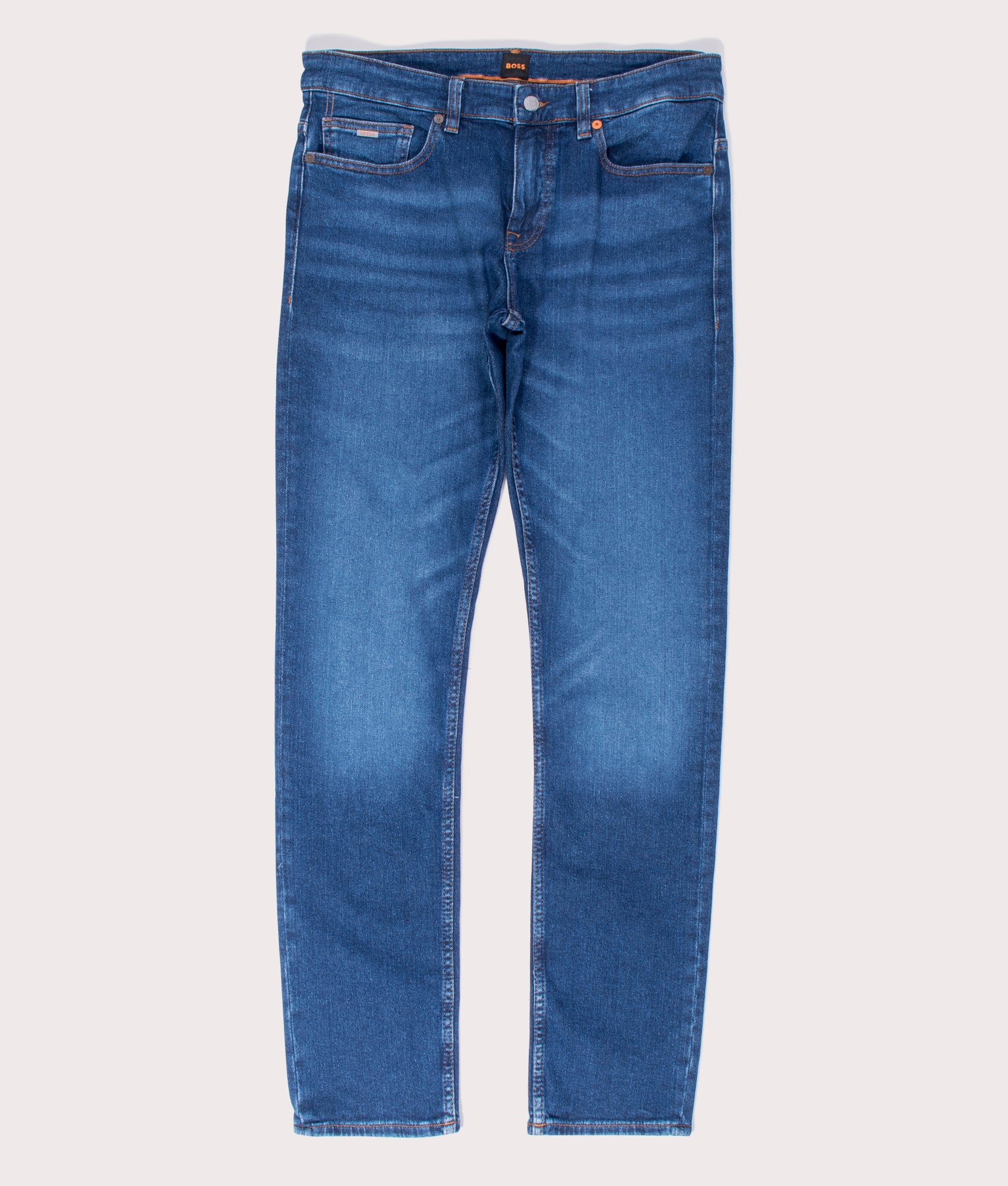 Slim Fit Comfort-Stretch Delaware Jeans | Back image | BOSS | EQVVS 