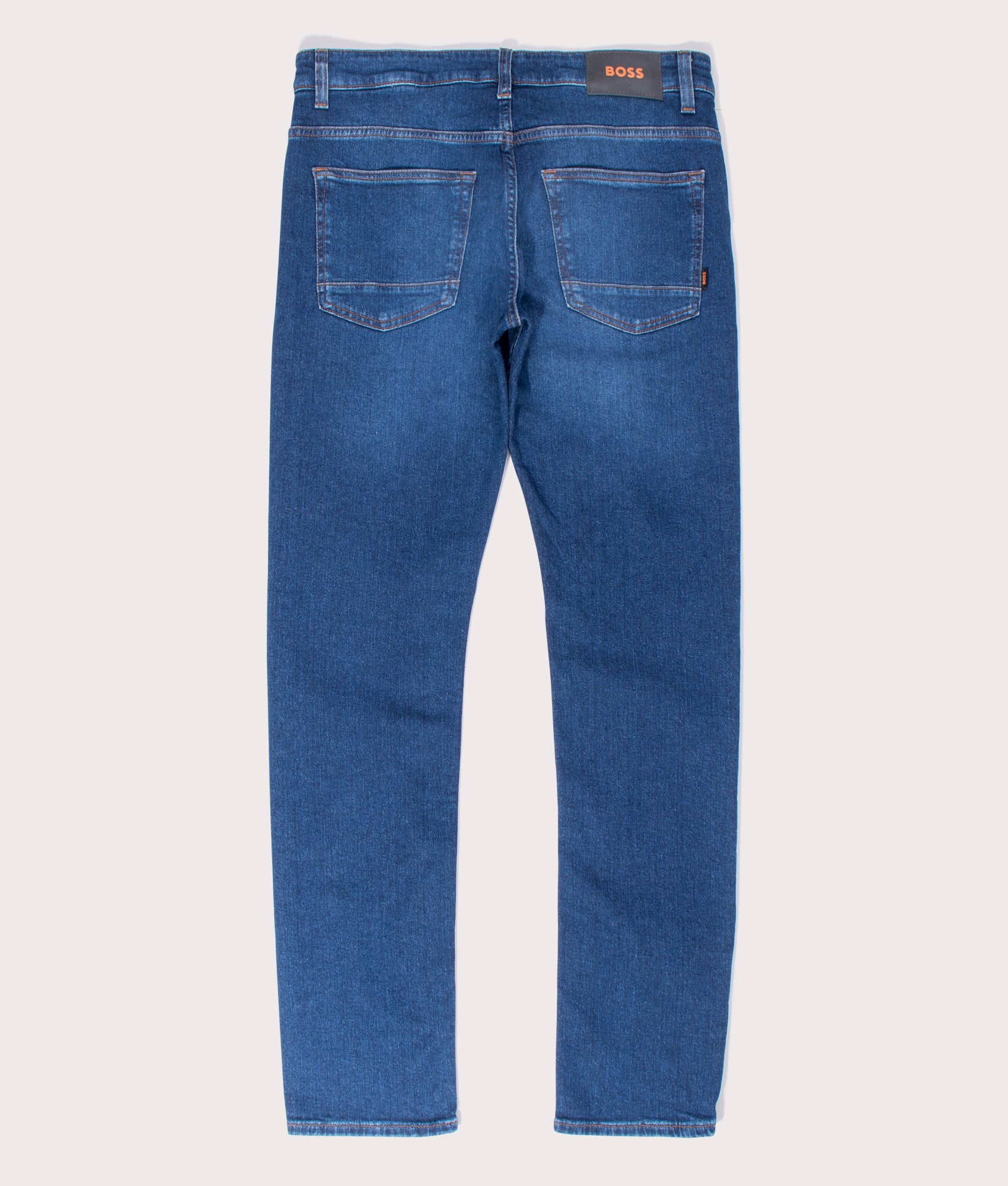 Slim Fit Comfort-Stretch Delaware Jeans | Back image | BOSS | EQVVS 