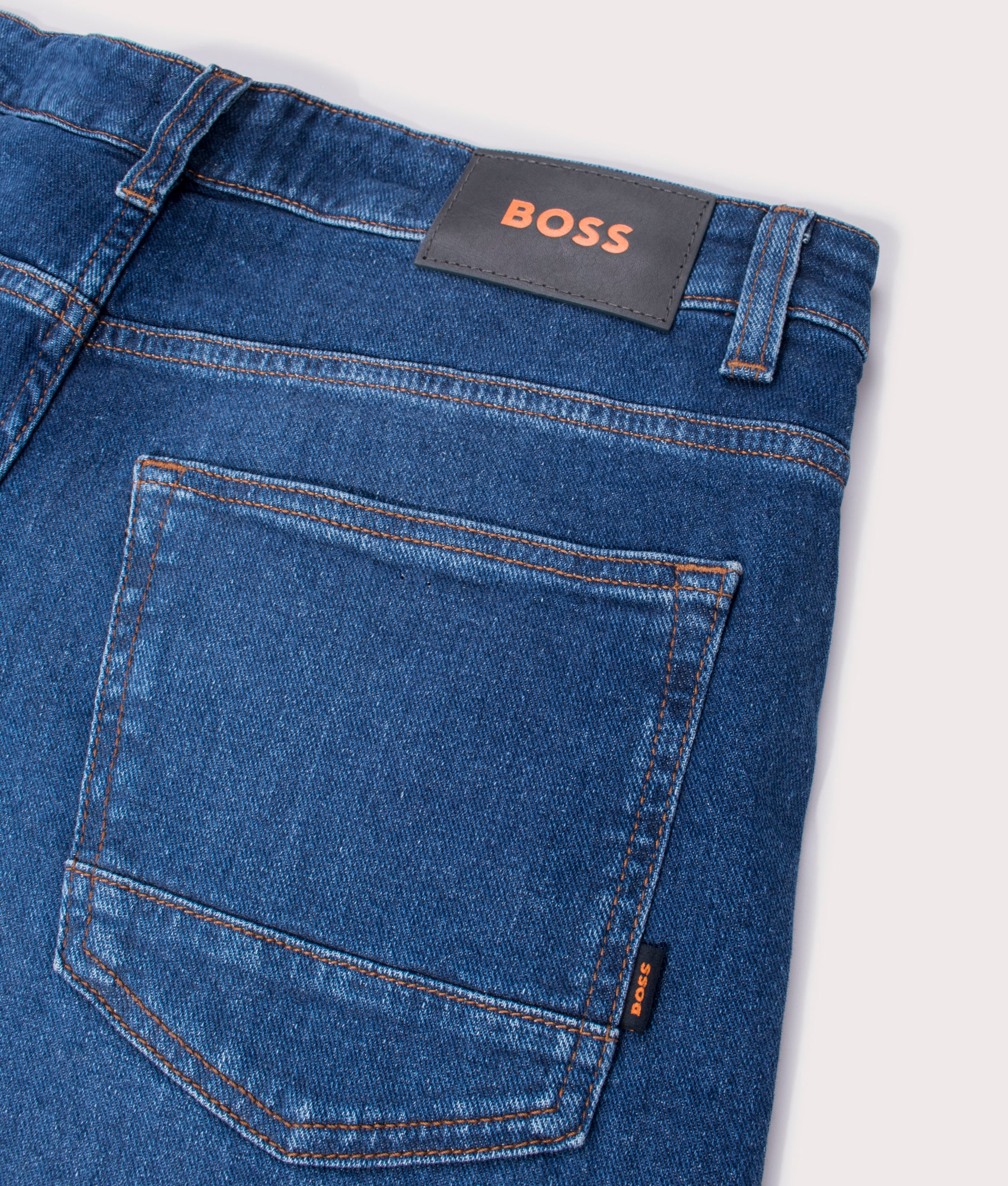 Slim Fit Comfort-Stretch Delaware Jeans | Back image | BOSS | EQVVS 