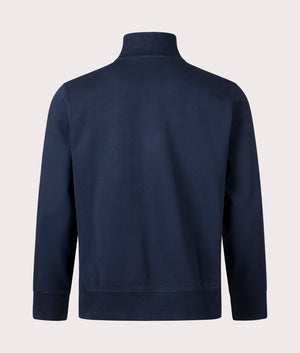 Zefade Quarter Zip Sweatshirt - Dark Blue - BOSS - EQVVS