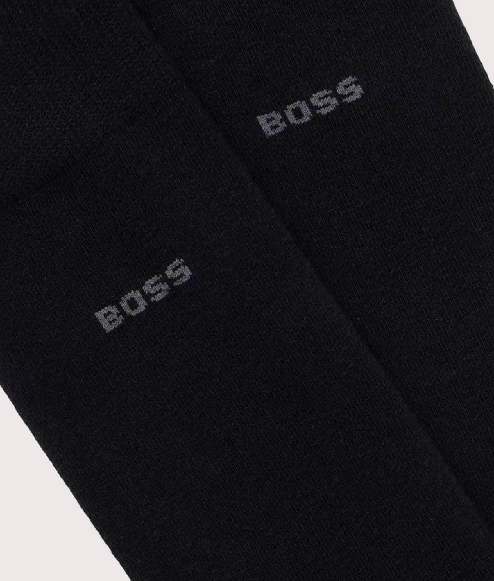 BOSS 2 Pack RS Socks Giftset Bag for Men in Black at EQVVS. Detail Shot