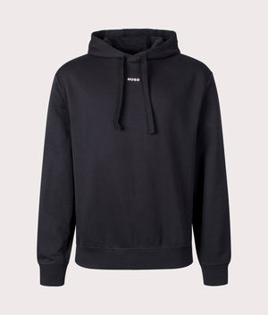 Relaxed Fit Dapo Hoodie - Black - HUGO - EQVVS