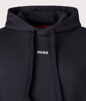 Relaxed Fit Dapo Hoodie - Black - HUGO - EQVVS