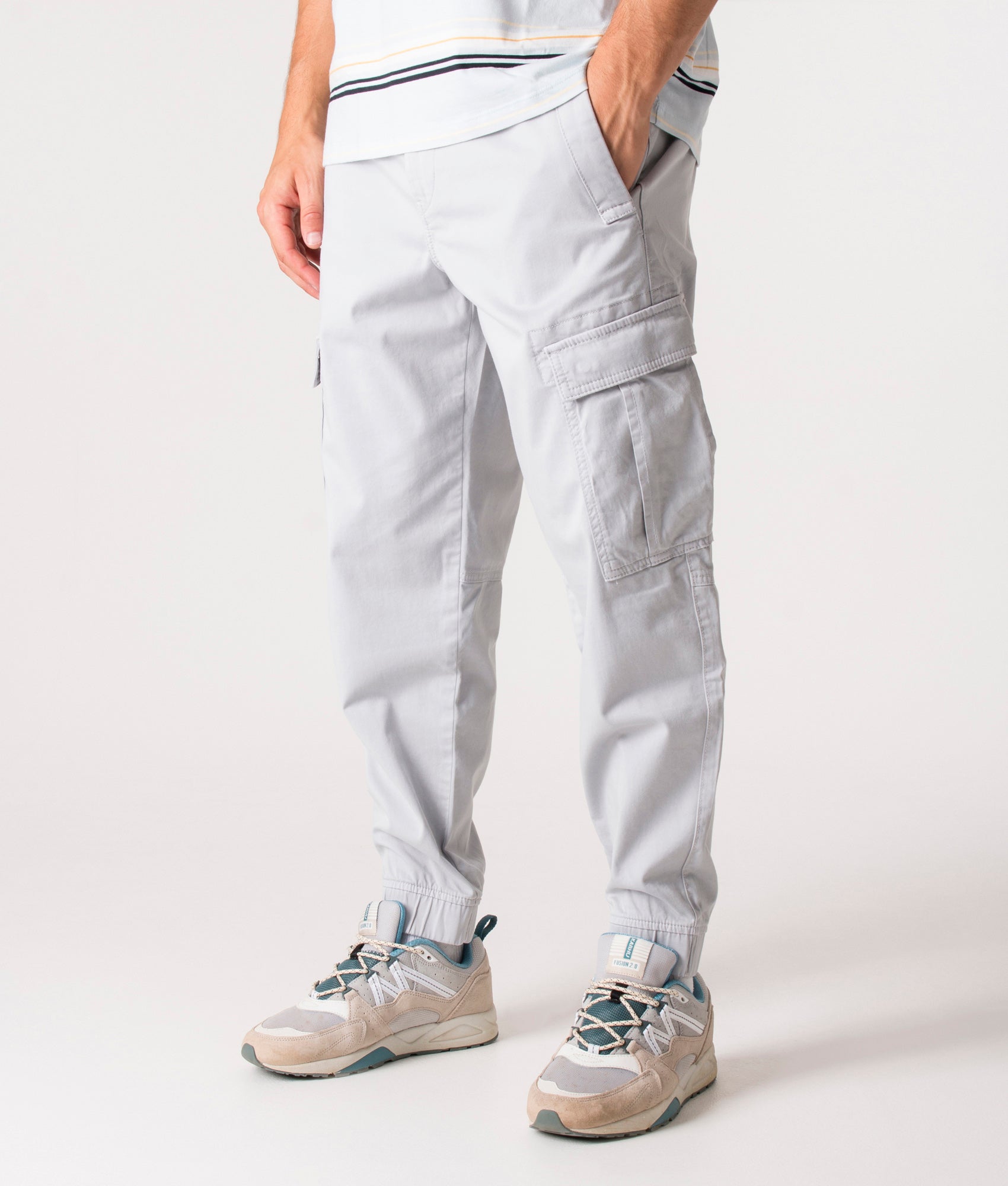 Regular-Fit-Sisla-4-Stretch-Cotton-Cargos-Light/Pastel-Grey-BOSS-EQVVS