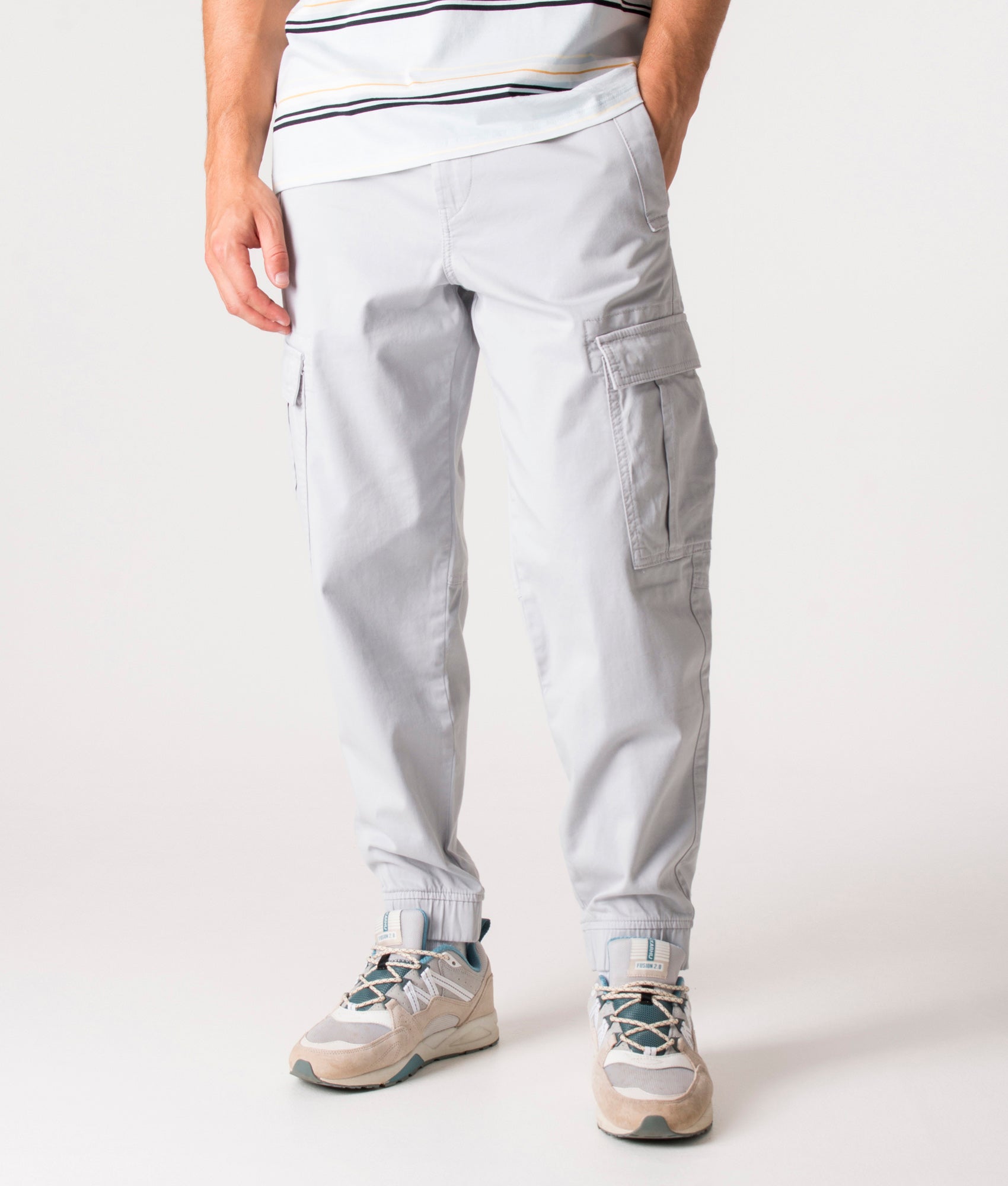 Regular-Fit-Sisla-4-Stretch-Cotton-Cargos-Light/Pastel-Grey-BOSS-EQVVS
