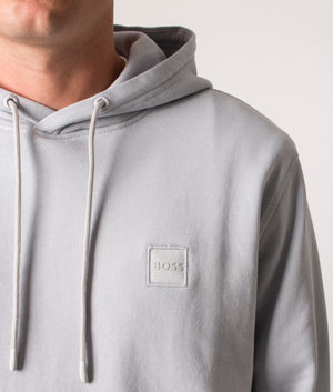 Wetalk-Logo-Patch-Hoodie-Light/Pastel-Grey-BOSS-EQVVS