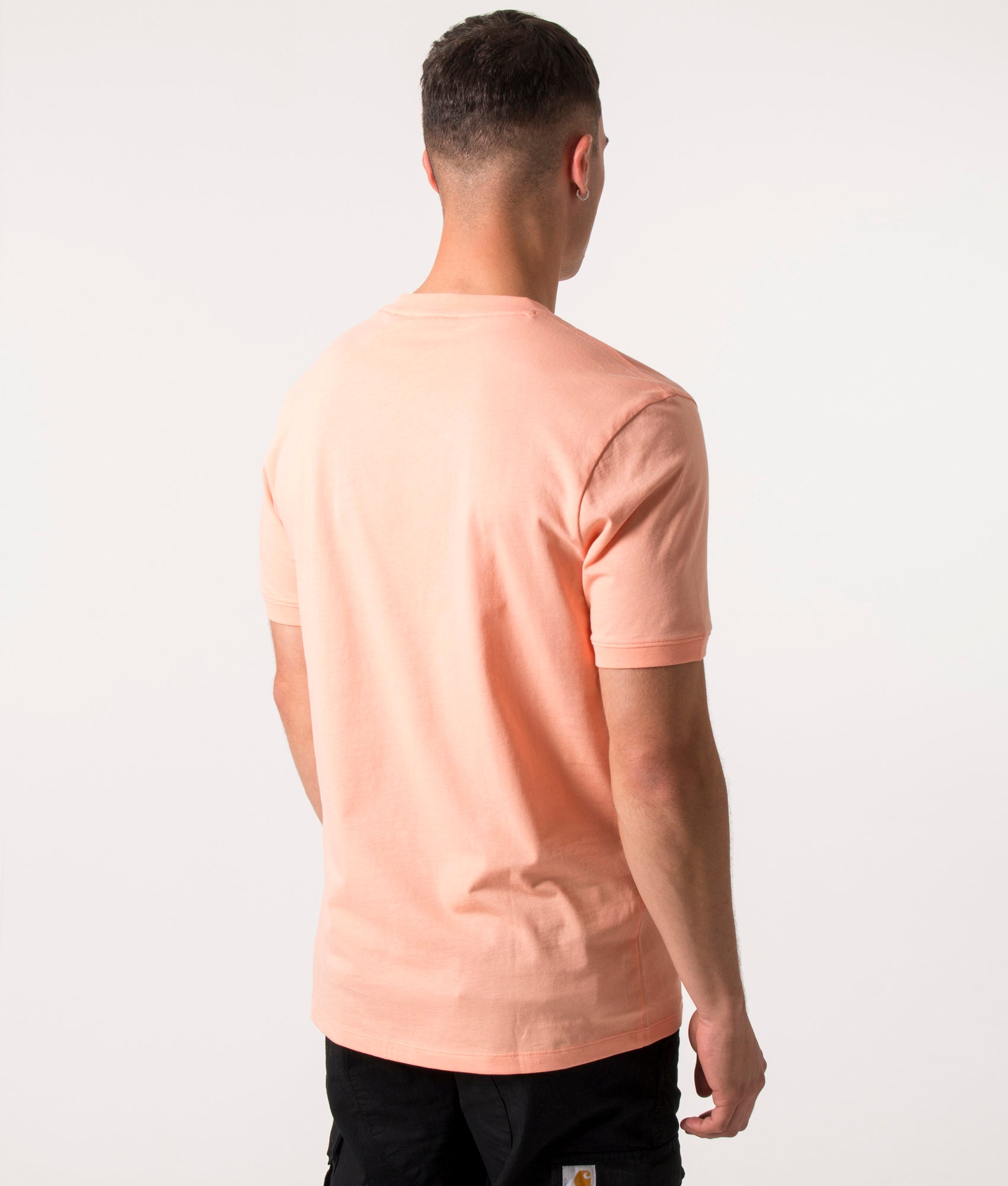 Rubber-Patch-Diragolino-C-T-Shirt-Light/Pastel-Red-HUGO-EQVVS