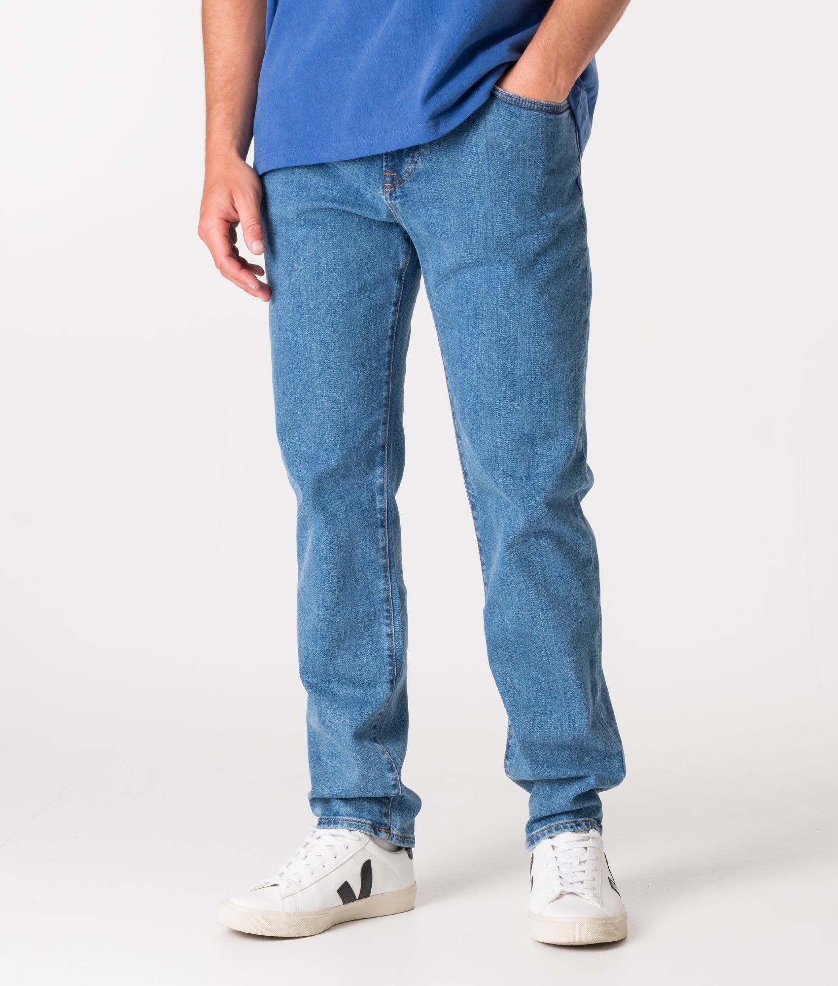 Regular Fit Comfort Stretch Re Maine BC-C Jeans Navy | BOSS | EQVVS