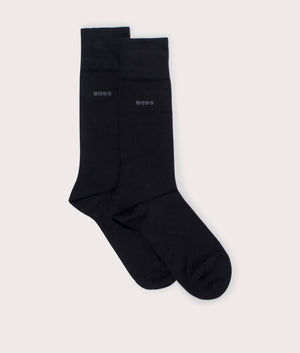 2 Pack Bamboo Socks Black BOSS EQVVS