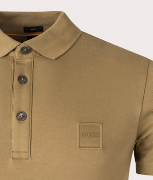 Slim Fit Passenger Polo Shirt Open Beige | BOSS | EQVVS | Poloshirts