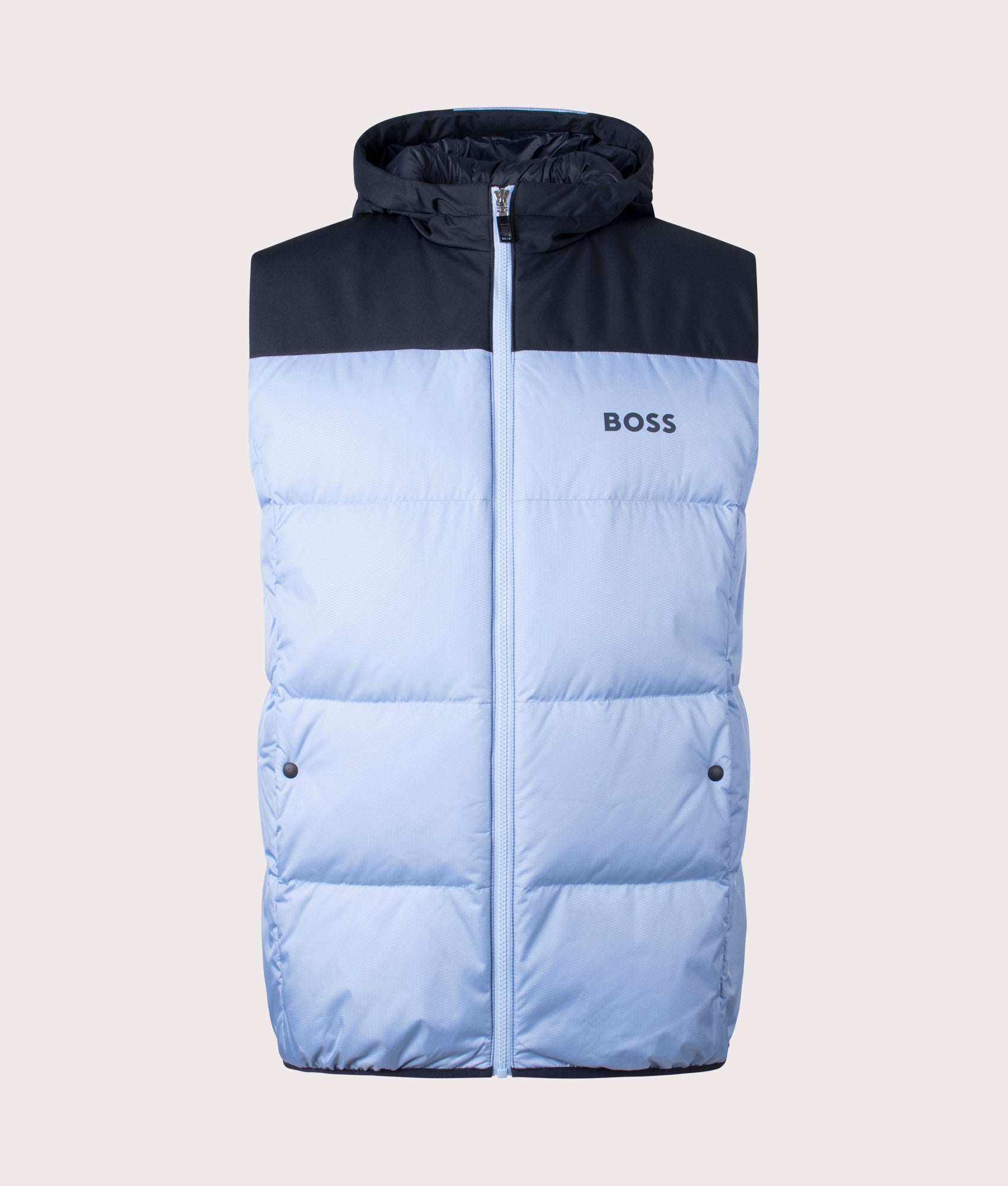 Hamar1 Gilet Blue, BOSS, EQVVS, Mannequin front