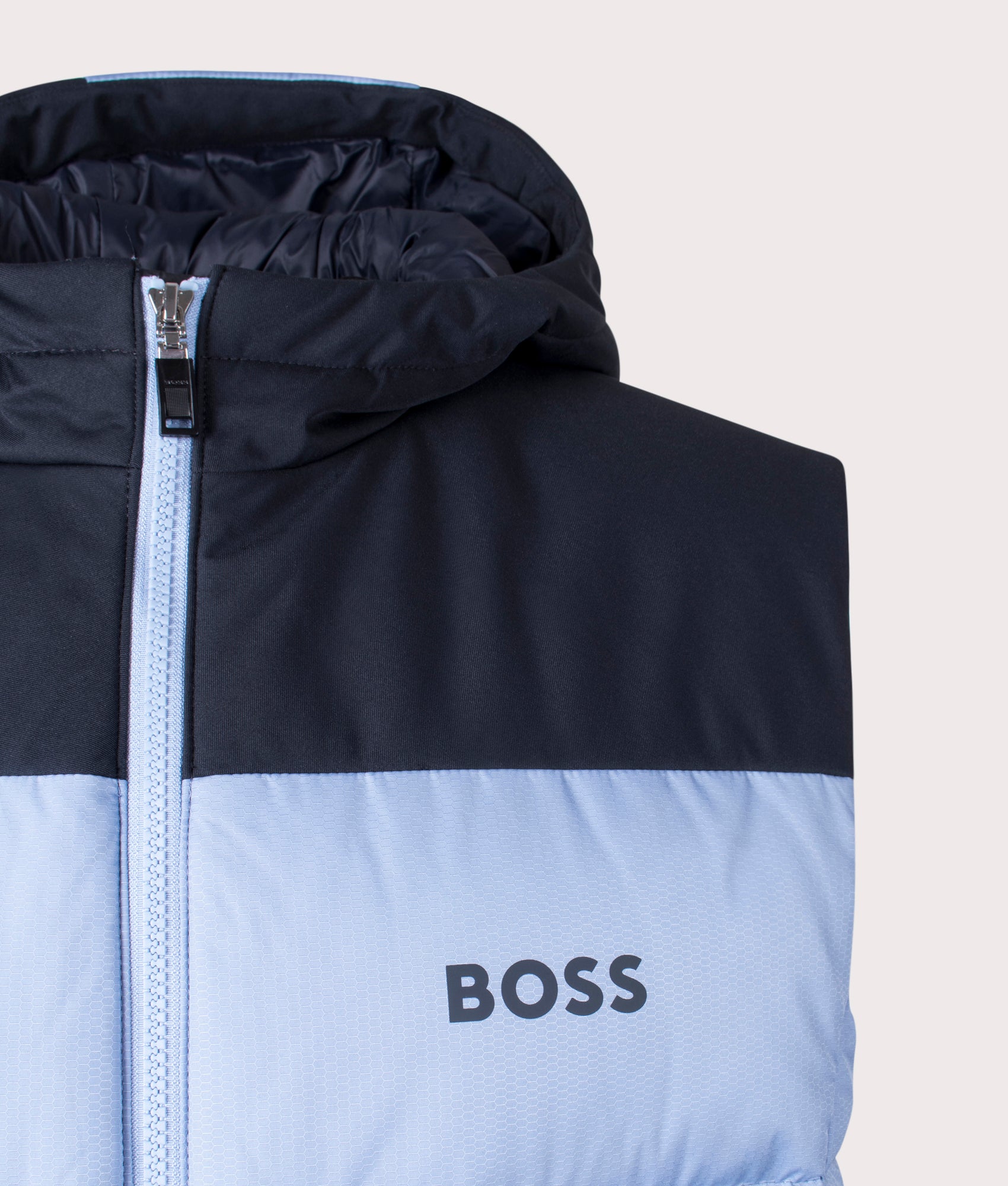 Hamar1 Gilet Blue, BOSS, EQVVS, Mannequin detail