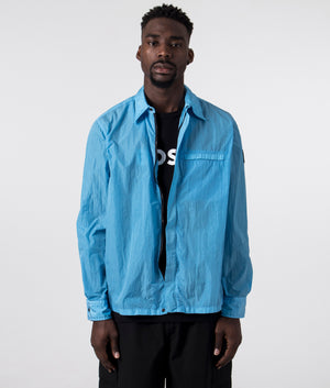 Laio-Crinkled-Overshirt-Open-Blue-BOSS-EQVVS-Front-Image