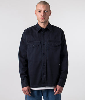 BOSS - Lovelock overshirt - Navy Blue - EQVVS