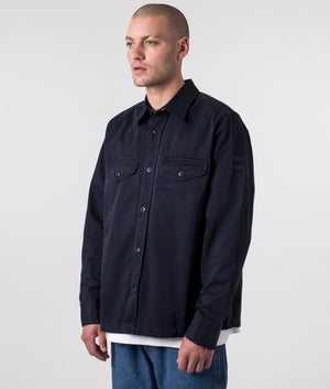 BOSS - Lovelock overshirt - Navy Blue - EQVVS