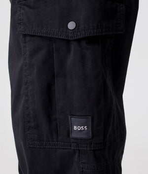 Sisla-5-Cargo-Pants-Black-BOSS-EQVVS-Front-Image