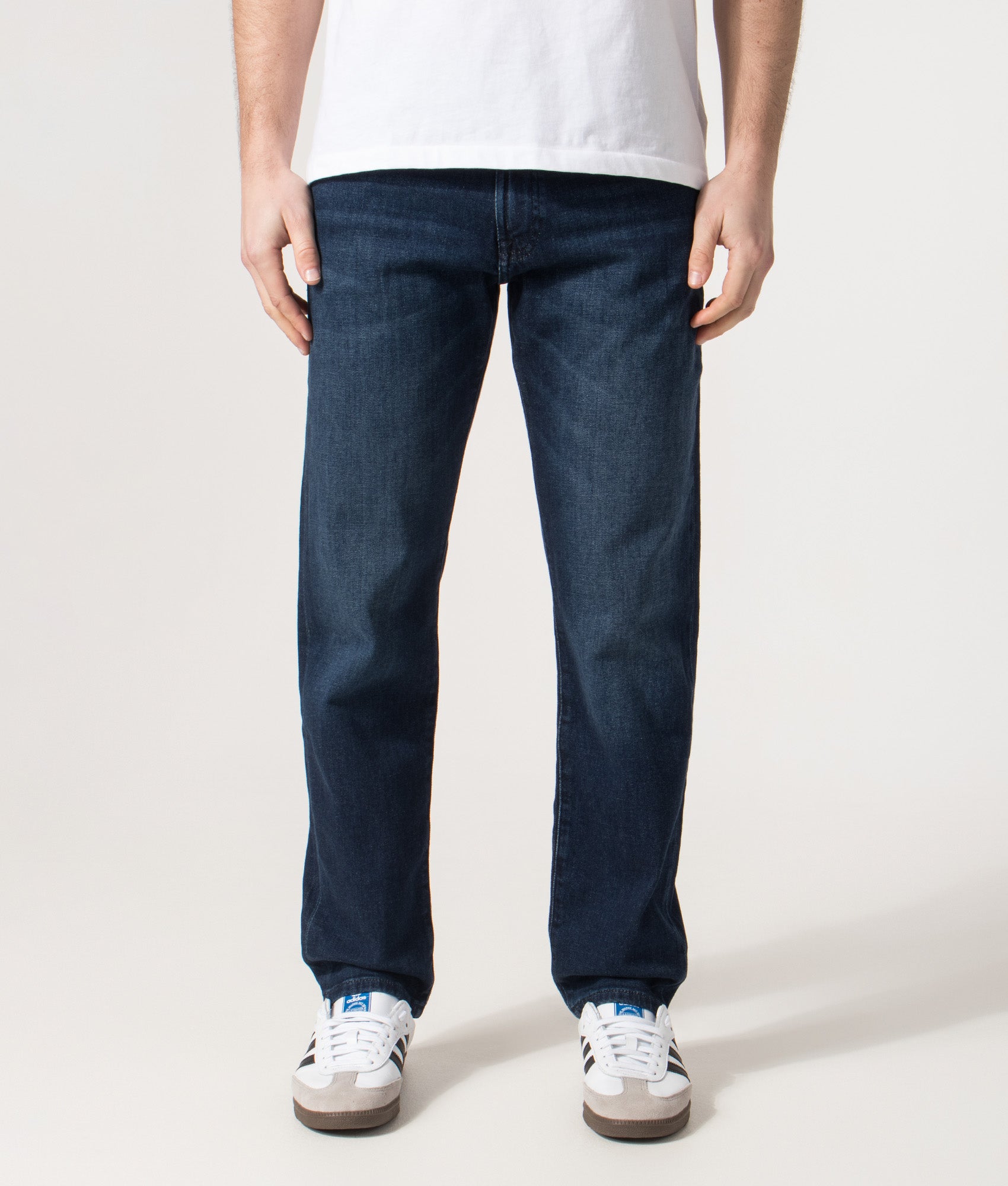 Regular Fit Maine BC-C Jeans in Black | EQVVS | Font model shot 