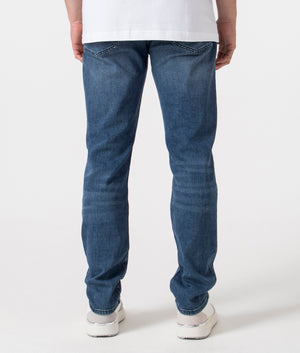 BOSS Regular Fit Re.Maine BC-C Jeans in Medium Blue Back Shot at EQVVS 