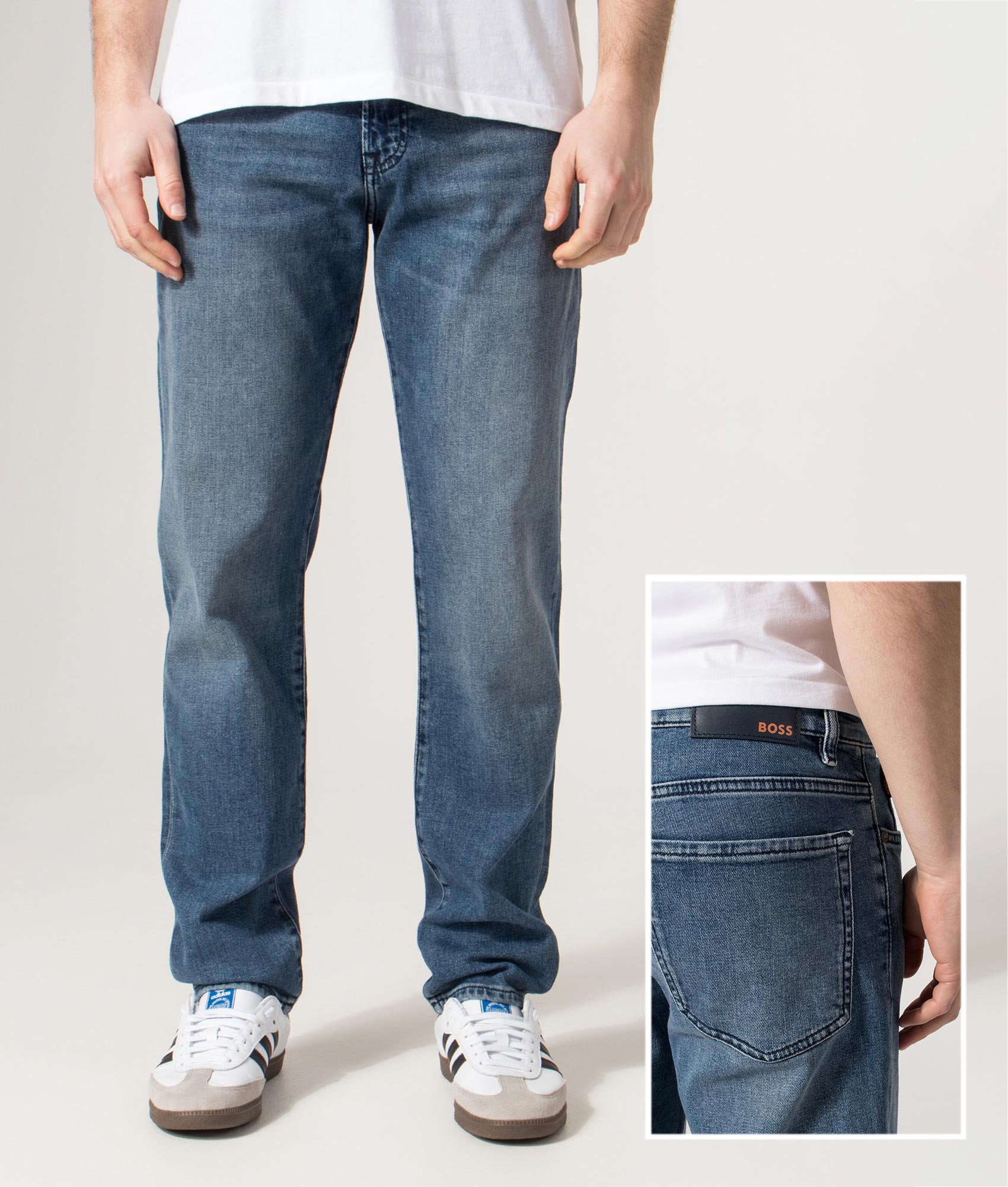 Regular Fit Re.Maine BC-C Jeans in Medium Blue | EQVVS | Facebook duo shot 