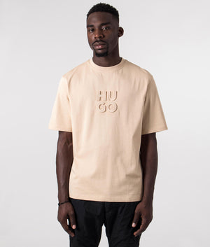 Relaxed-Fit-Dleek-T-Shirt-Light-Beige-HUGO-EQVVS