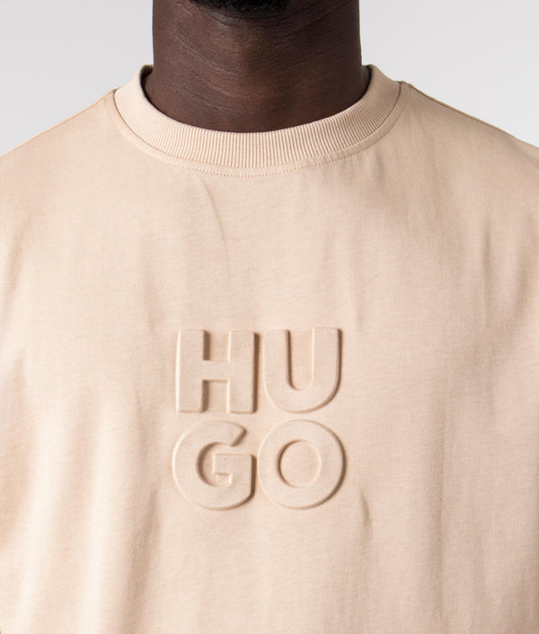 Relaxed Fit Dleek T-Shirt Light Beige | HUGO | EQVVS