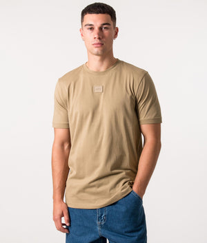Rubber-Patch-Diragolino-C-T-Shirt-Open-Brown-HUGO-EQVVS