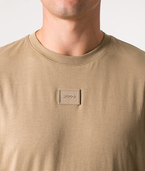 Rubber-Patch-Diragolino-C-T-Shirt-Open-Brown-HUGO-EQVVS
