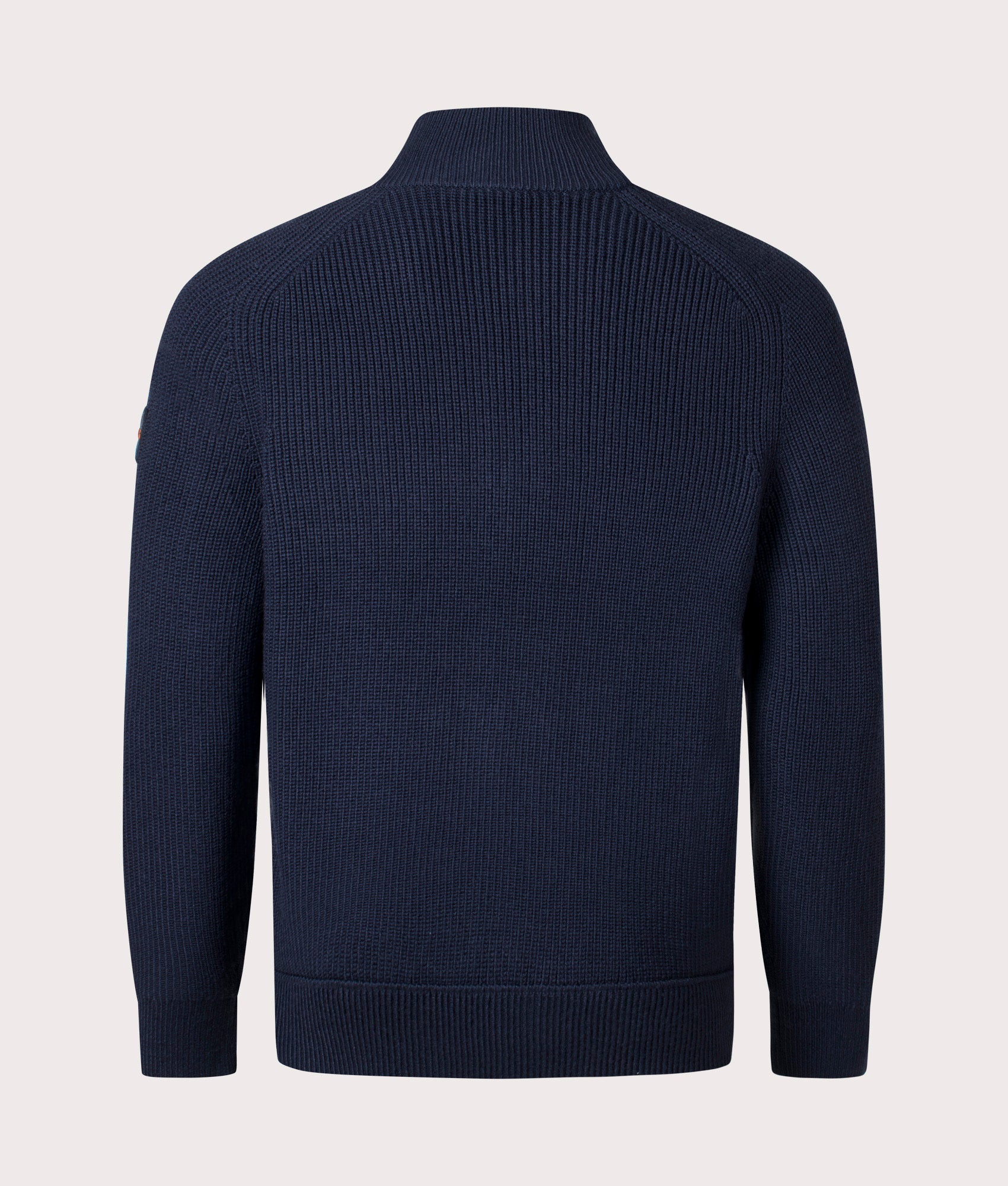 Quarter Zip Kometto Jumper - Blue - BOSS - EQVVS