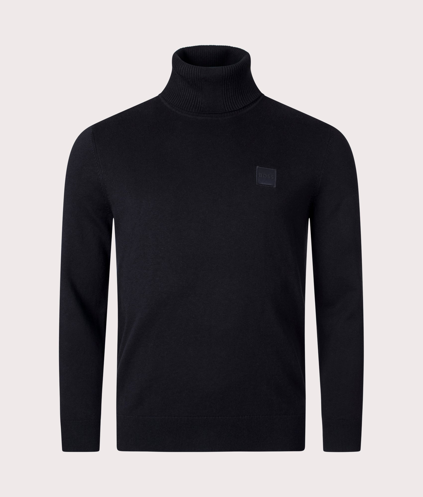 Akiro-Rollneck-Jumper-Black-BOSS-EQVVS-Front-Shot