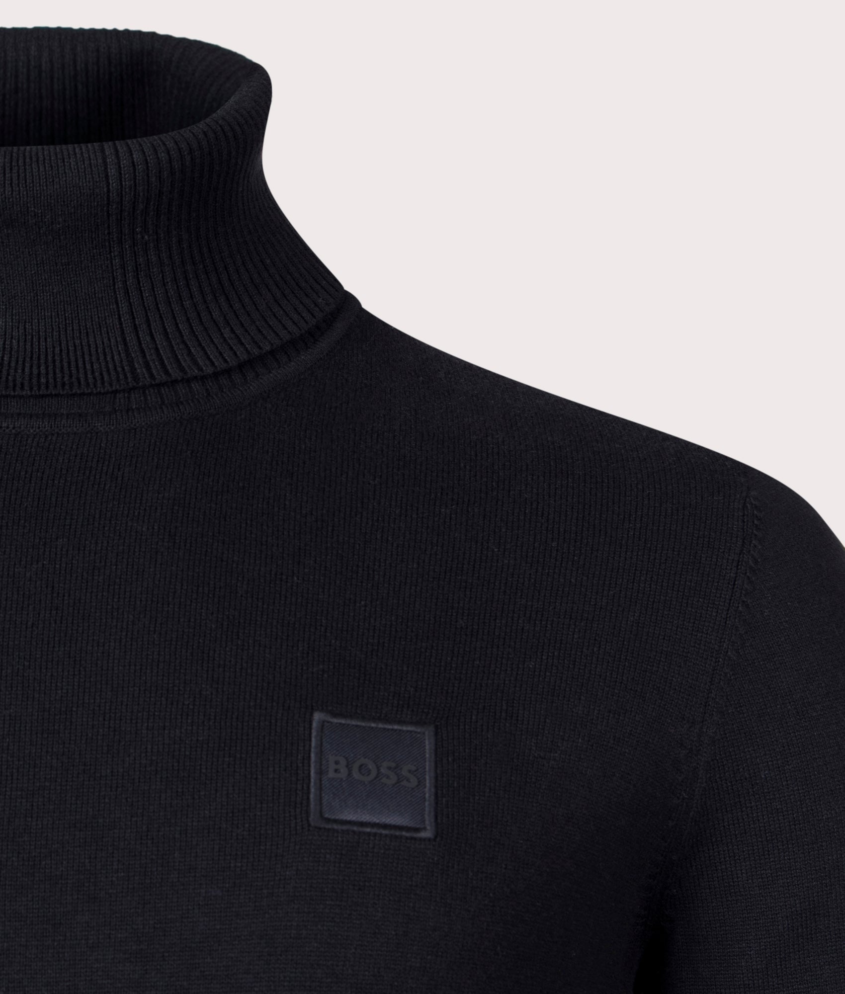 Akiro-Rollneck-Jumper-Black-BOSS-EQVVS-Front-Shot