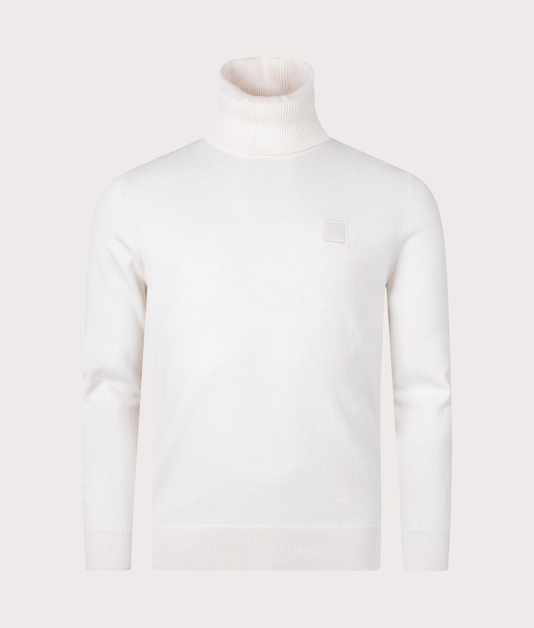 Akiro-Rollneck-Jumper-White-BOSS-EQVVS-Front-Shot