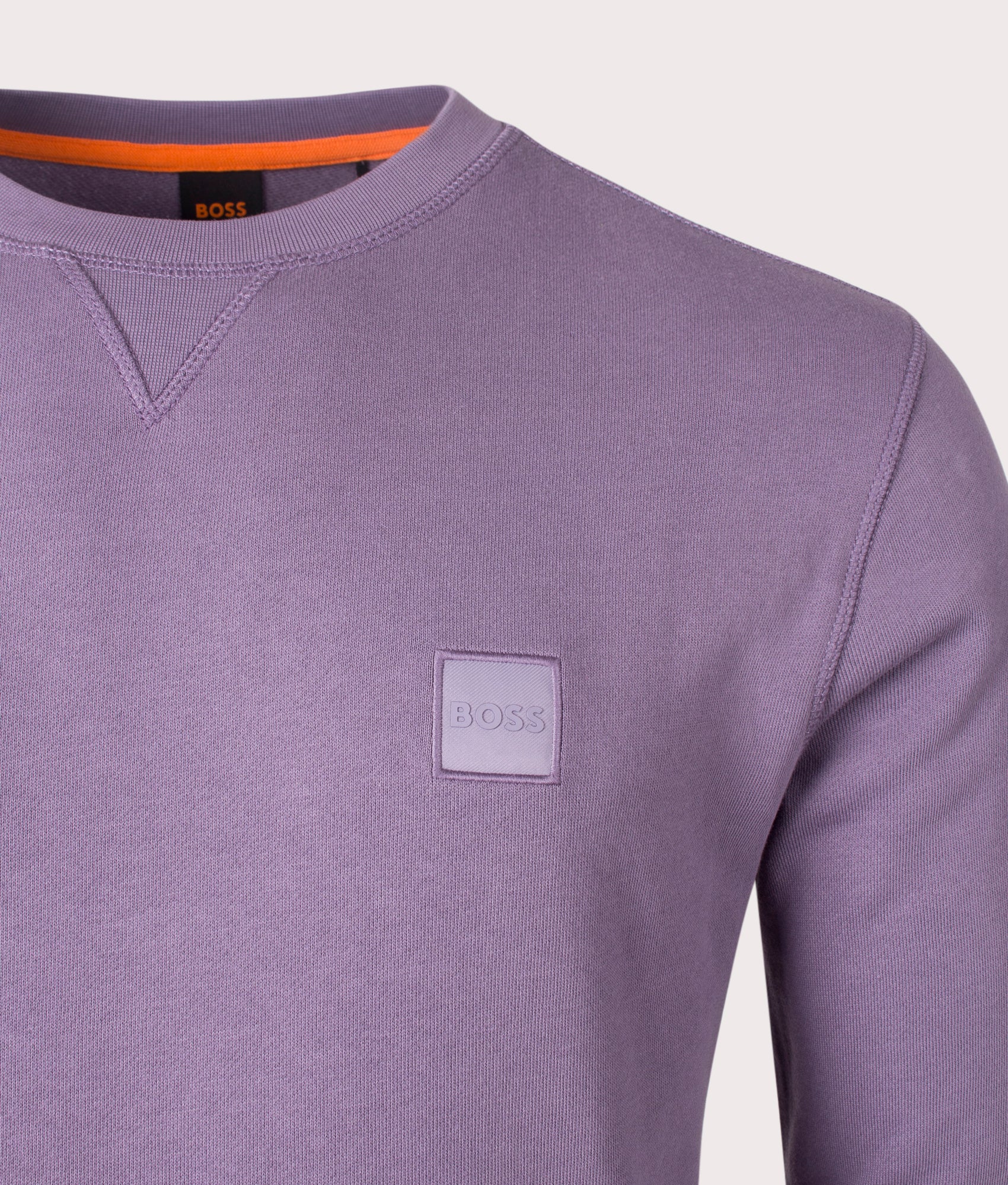 Relaxed-Fit-Westart-Sweatshirt-Medium-Purple-BOSS-EQVVS-Detail-Image