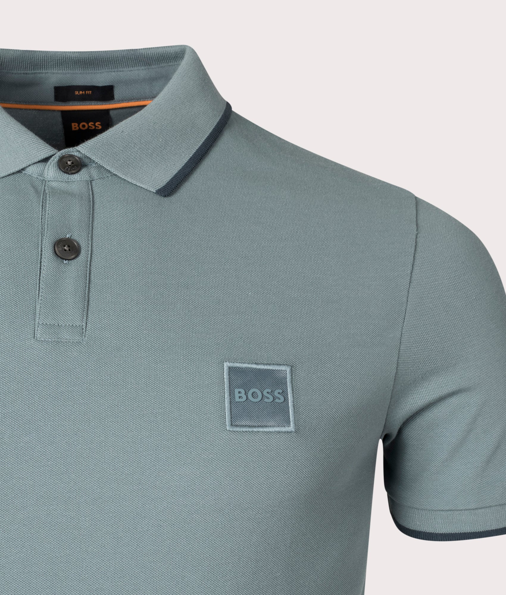 Passertip Polo Shirt Open Green boss eqvvs detail