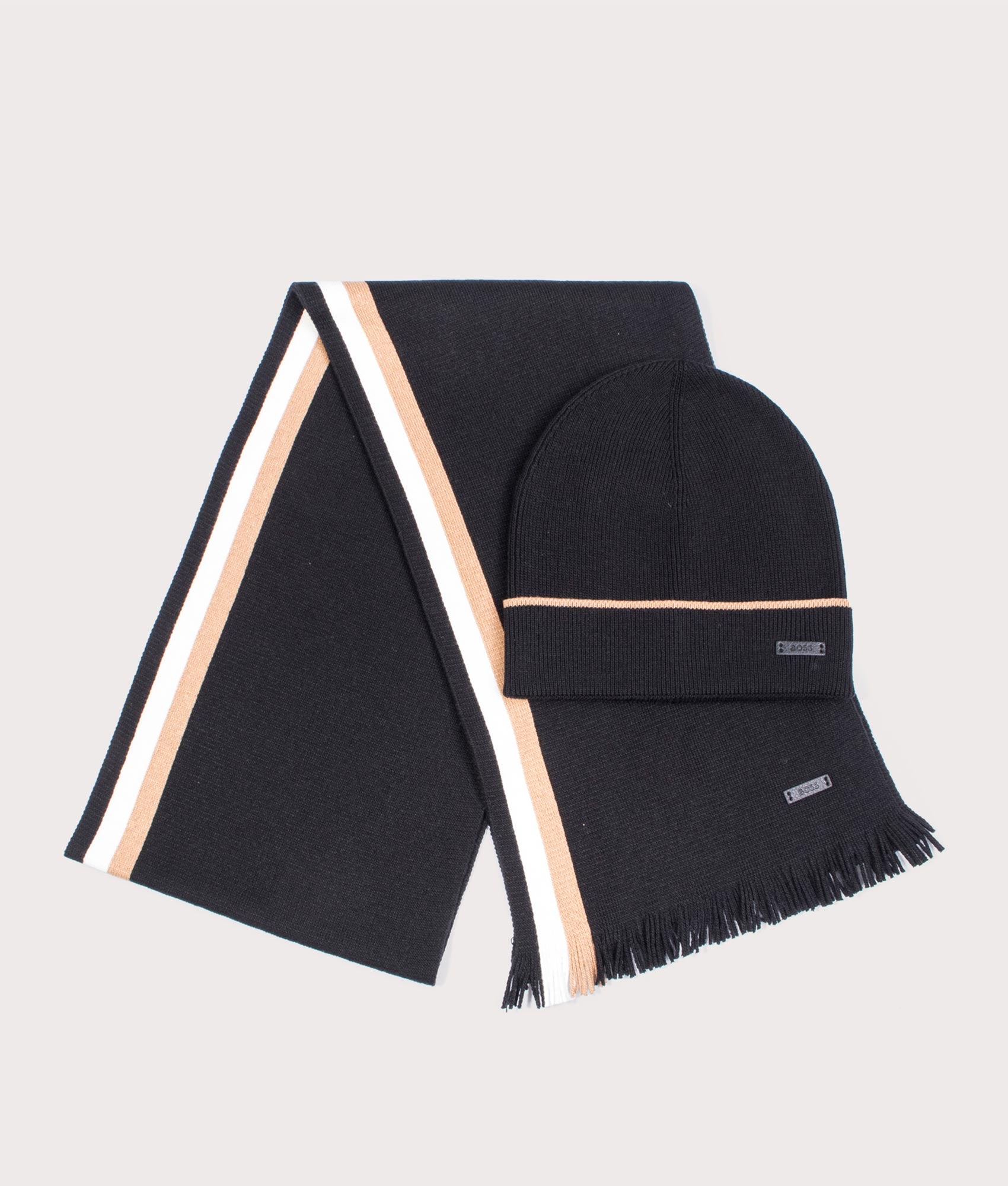 Beanie-and-Scarf-Set-Black-BOSS-EQVVS